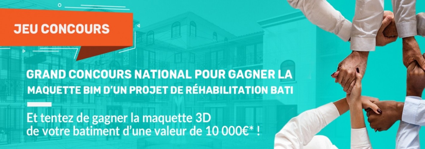 Bailleurs, collectivités et industriels : Gagnez la maquette numérique de votre bâtiment avec OP3D ! Bailleurs, collectivités et industriels : Gagnez la maquette numérique de votre bâtiment avec OP3D !