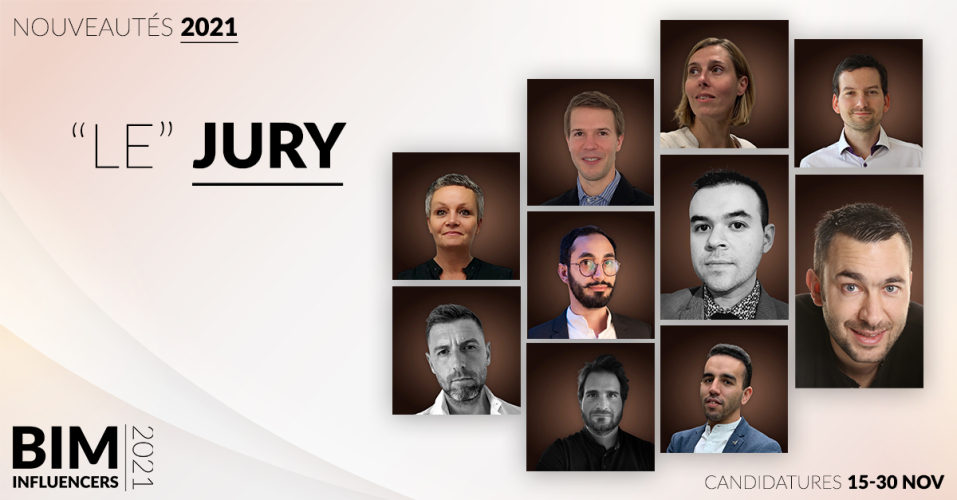Découvrez les 10 membres du jury de la 4ème édition du concours BIM influencers (2021)