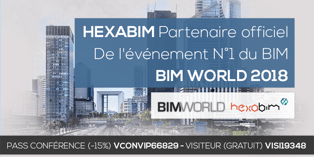 HEXABIM Partenaire officiel de la 4ème édition du salon incontournable du BIM : BIM World 2018 HEXABIM Partenaire officiel de la 4ème édition du salon incontournable du BIM : BIM World 2018