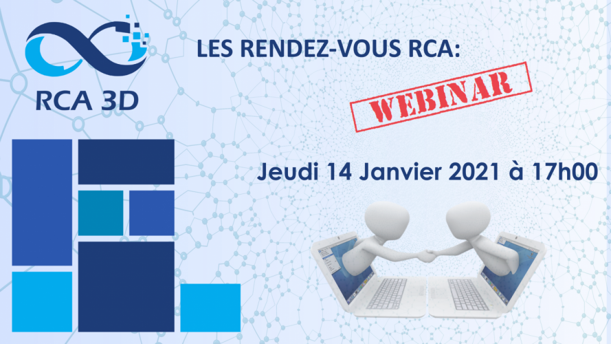 RCA 3D vous invite à son 1er rendez-vous en ligne - 14 janvier 17h