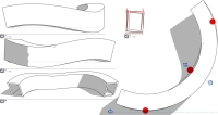 Extrusion 3D de type tunnel (avec maintien de l'horizontalité et de la verticalité en section courante)
