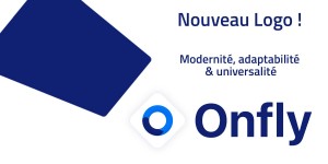 Nouveau logo Onfly : Modernité, adaptabilité &amp; universalité