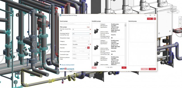 MEPcontent : 4 fabricants de pompes renommés + de 30 lignes de produits (pompes doubles)