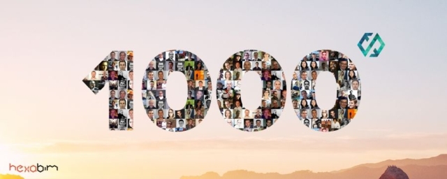 hexaBIM fête son 1000 ème membre avec Jean-Michel CELY