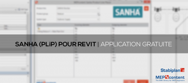 Une application Revit gratuite pour placer les gammes de produits SANHA (PLiP)