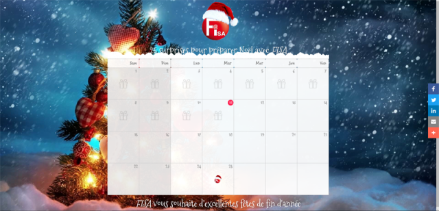 Nouveau site Fisa.fr et Calendrier de l'Avent