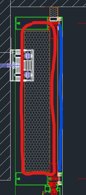 Insertion d'un panneau isolant dans un mur rideau revit