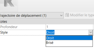 Comment obtenir une ligne de trajectoire brisée, en vue éclatée, sur Revit ?