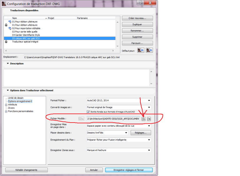 autocad - application d'un SCU