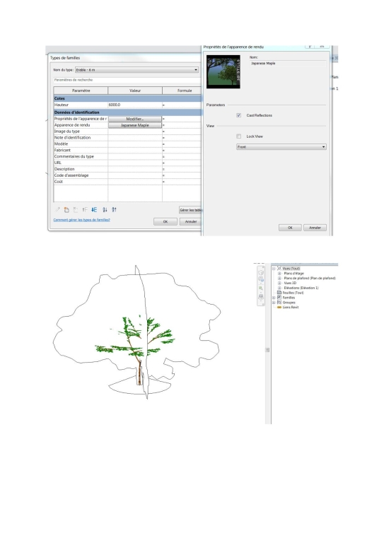disparition des arbres en mode rendu