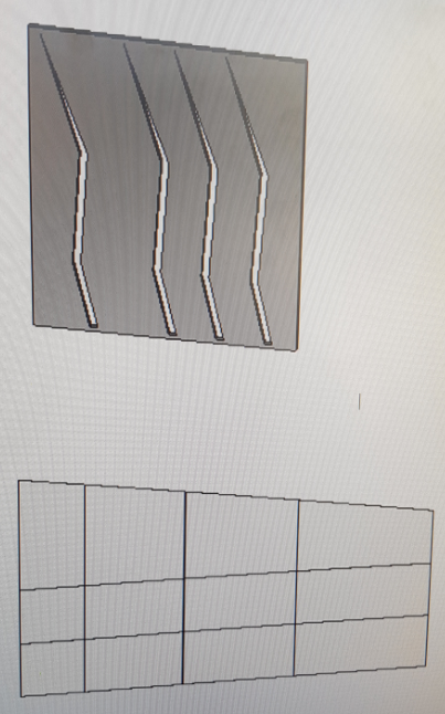 Façade en mur rideau incliné sur Revit