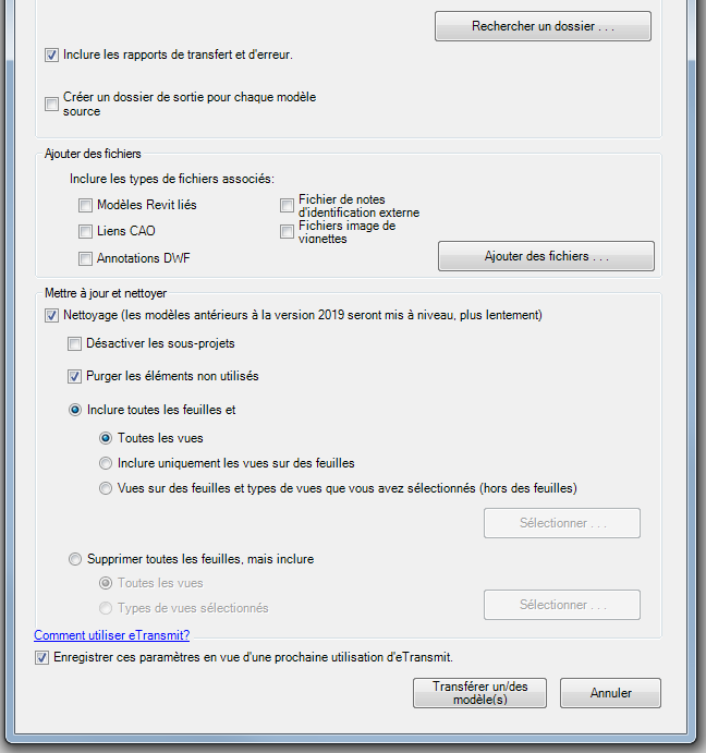 Etransmit sur Revit et les IFC