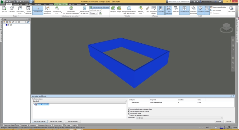 Navisworks - Automatisation de la mise à jour des jeux de sélection