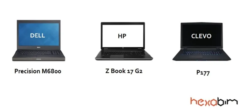 Comparatif : Stations de travail mobiles BIM HP vs DELL vs CLEVO