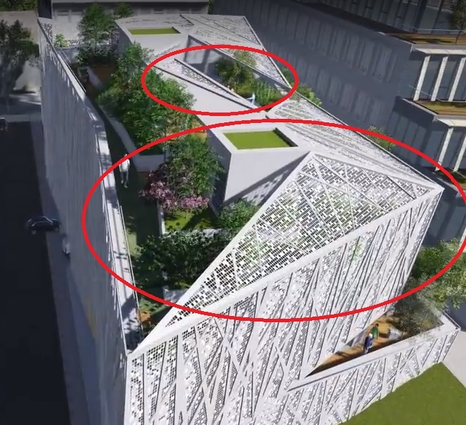 Toiture en panneaux inclinés sur Revit