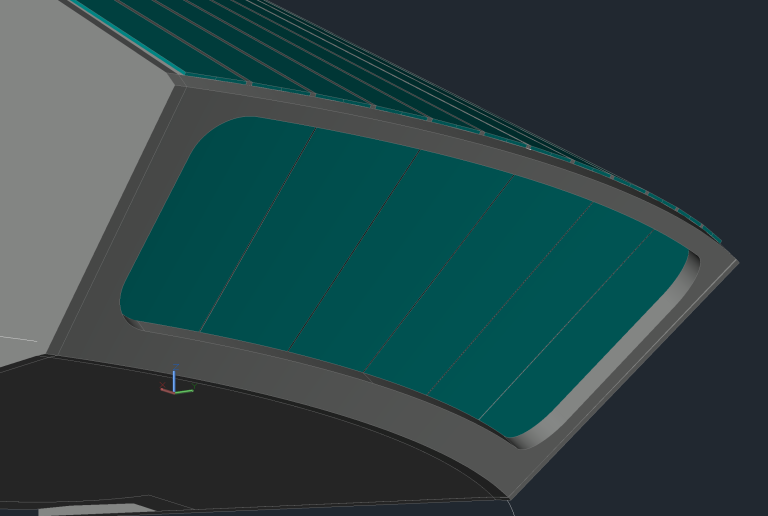 Revit - Création d'une ouverture aux coins arrondis dans un voile incurvé et incliné.