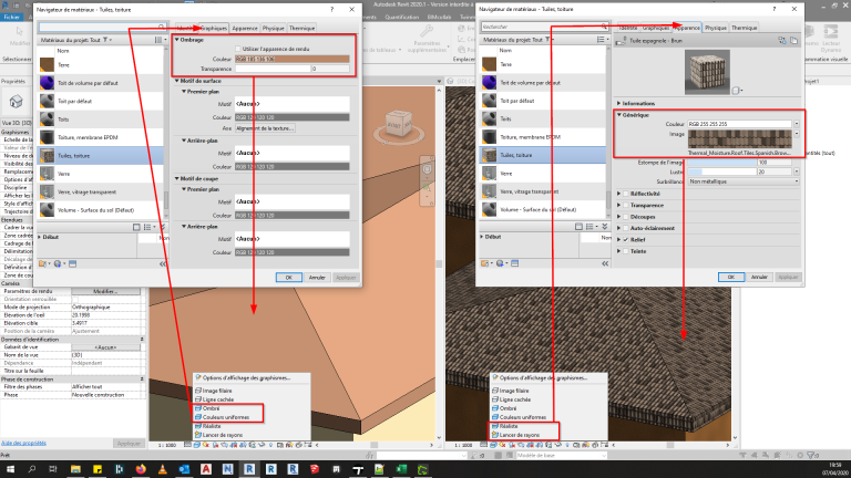 Revit : Comment positionner des tuiles sur un toit - Maison individuelle
