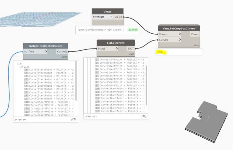 Découpage de plans par niveau avec View.SetCropBoxCurves