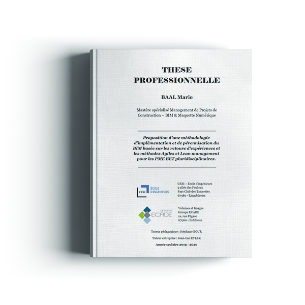 Proposition d'une méthodologie d'implémentation et de pérennisation du BIM basé sur les retours d'expériences et les méthodes Agiles et Lean management pour les PME BET pluridisciplinaires