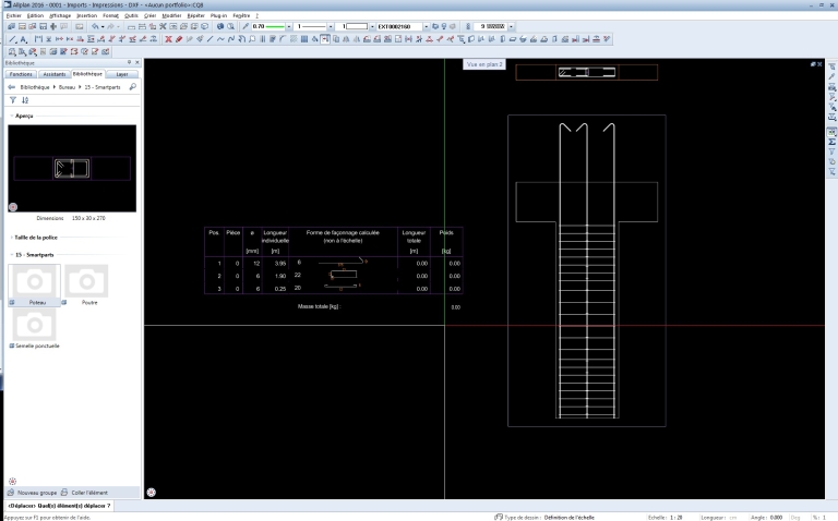 Allplan - Smart Part poteau et EC2