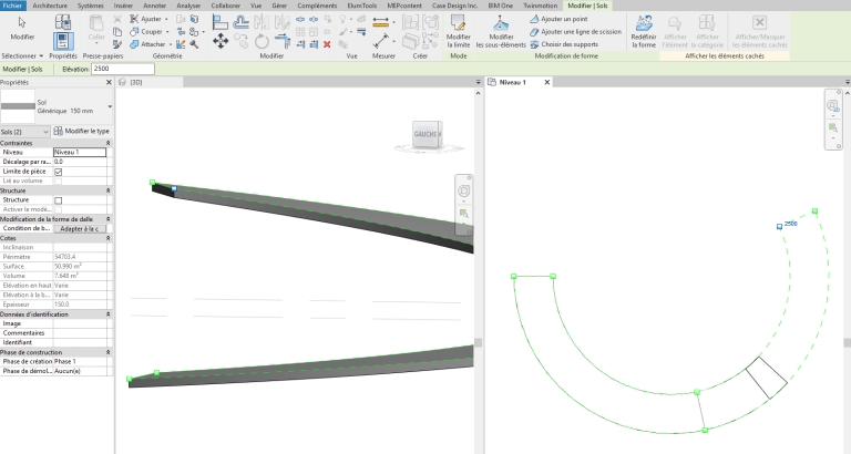 Spline 3D - Revit