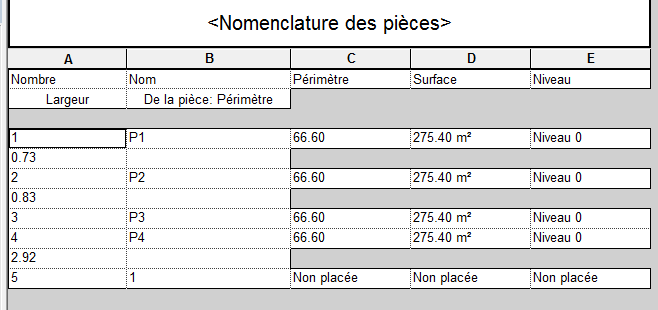 Etiquette de longueur de plinthe