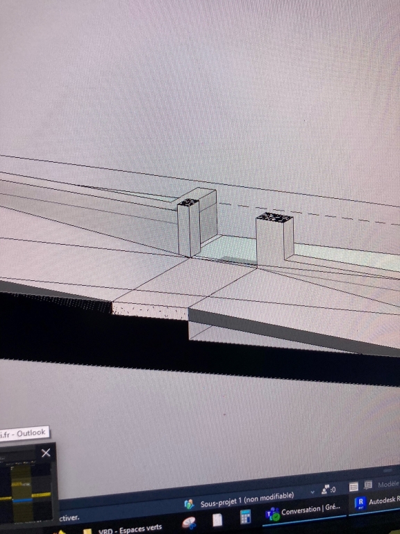 REVIT_rampe et visibilité en plan