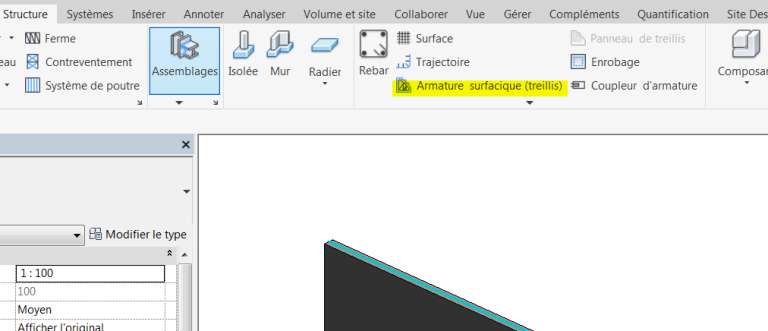 Treillis soudés dans REVIT
