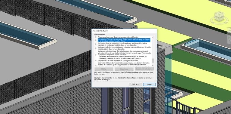 [REVIT] Supprimer les avertissements