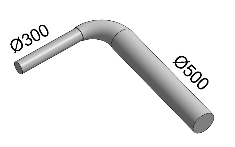Revit MEP - coude de canalisation à sections variables
