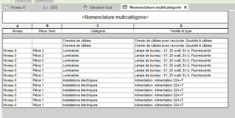 Comment répertorier et faire un fichier Excel de tout le matériel électrique  avec Dynamo