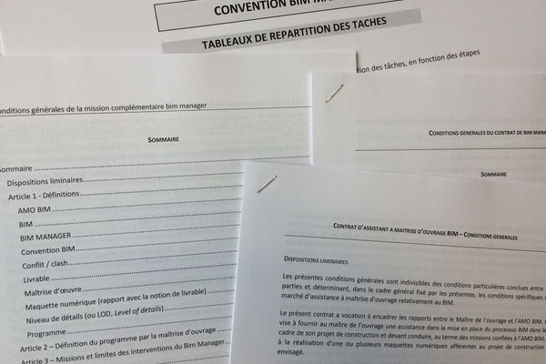 Matrices de contrats BIM par la Mutuelle des architectes français