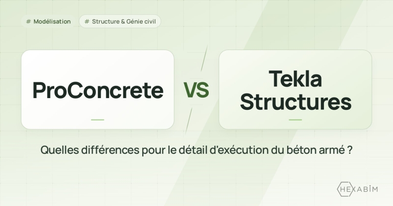 ProConcrete ou Tekla Structures : quelles différences pour le détail d'exécution du béton armé ?
