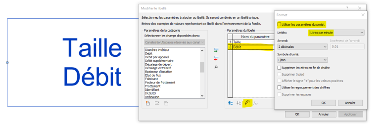 Unités Revit Mep