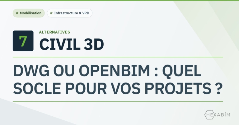 7 alternatives à Civil 3D : rester dans l'univers DWG ou basculer vers une conception openBIM