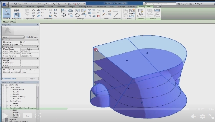 Tutoriels gratuits : Les volumes conceptuels avec Revit