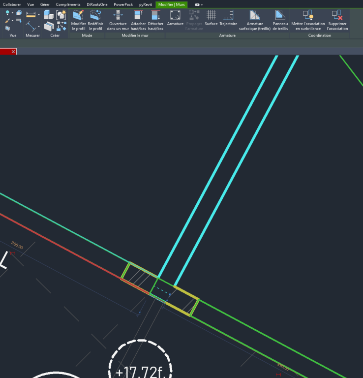 redéfinition des "profil de mur" revit