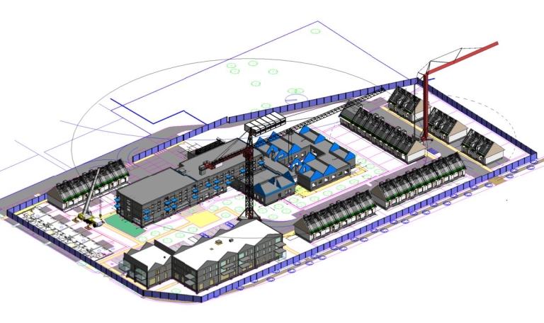 Récupération maquettes Tous Corps d'Etats de projets de logements collectifs avec au moins 3 batiments