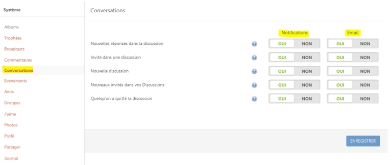 Trop de notifications et d'emails hexaBIM ?