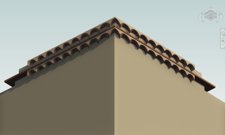 Une génoise paramétrique sur Revit