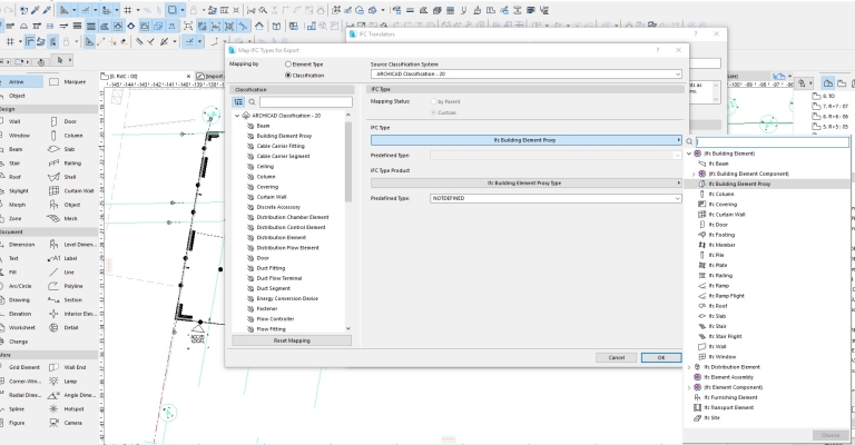 Arborescence spatiale d'ArchiCAD