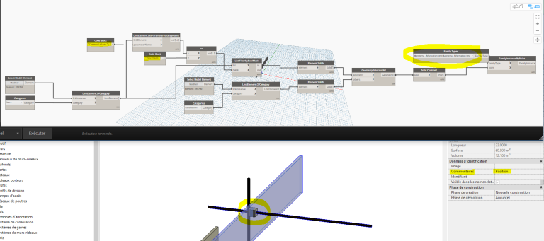 Comment utiliser les éléments d'une maquette en lien dans un script Dynamo ?
