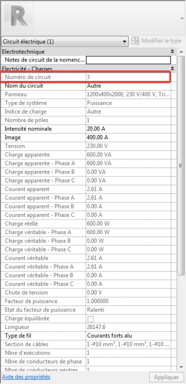 [REVIT] Modifier les numéros des circuits et nom des tableaux dans le navigateur systeme