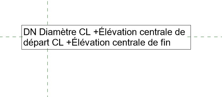 Etiquette avec altimétrie pour tuyauterie gravitaire