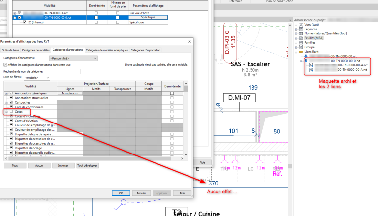 Revit : vue liée d'un lien imbriqué