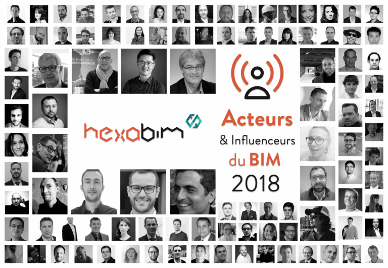 TOP 100 Acteurs et Influenceurs du BIM en 2018 par HEXABIM