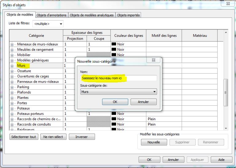 Réussir un export dwg avec Revit