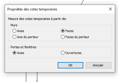 Côtes temporaires ( REVIT API )