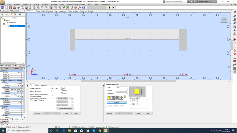 Transfert des poutres de Robot vers Revit