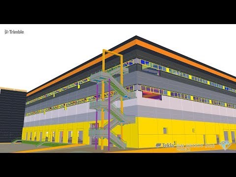 Tekla France BIM Awards 2018 - GA SMART BUILDING : Plateforme Logistrielle